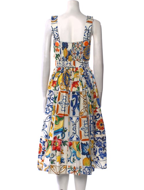 Dolce & Gabbana Printed Midi Length Dress