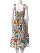 Dolce & Gabbana Printed Midi Length Dress