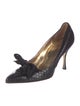 Dolce & Gabbana Leather Bow Accents Pumps