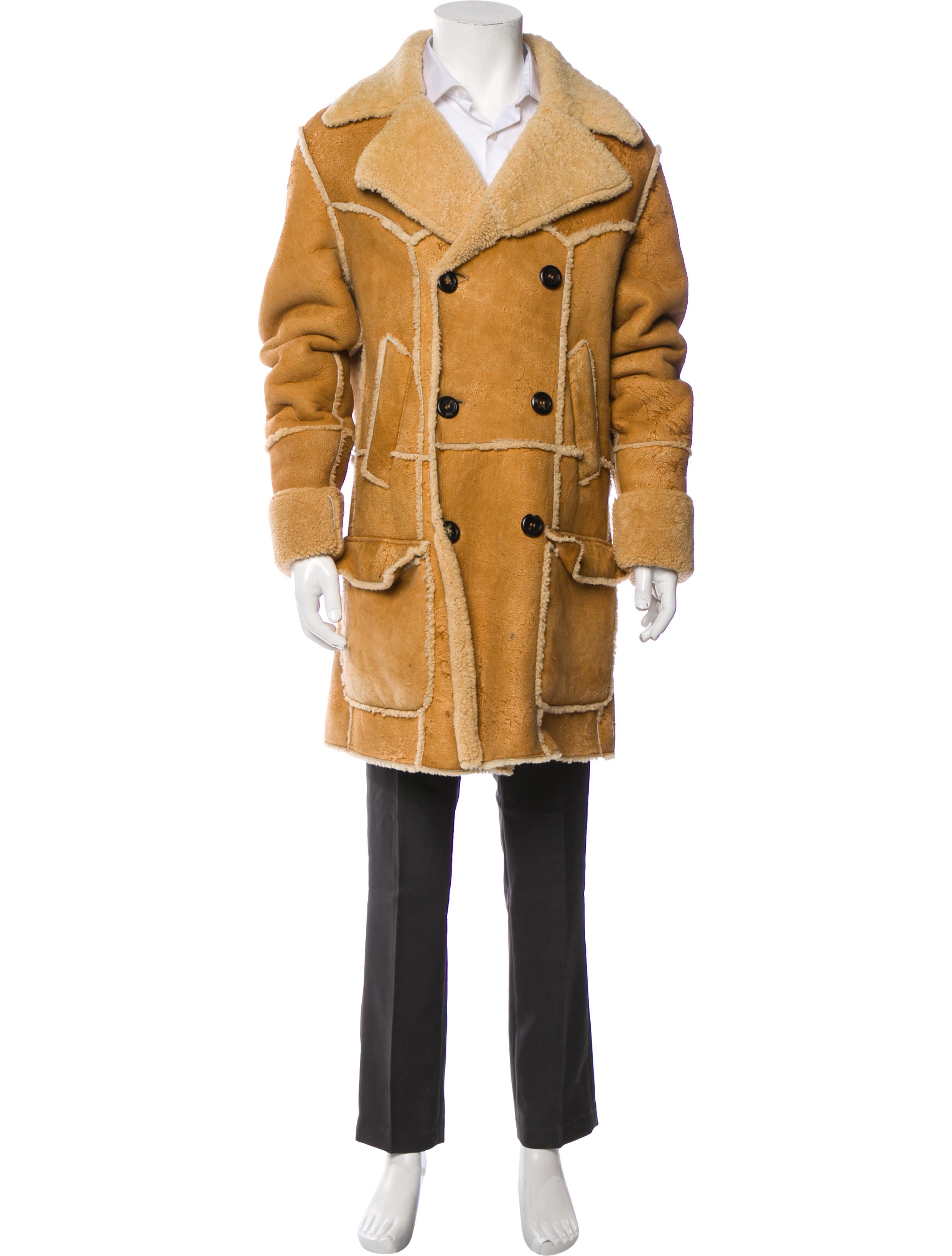 Dolce & Gabbana Late 2000's - Early 2010's Shearling Utility Jacket