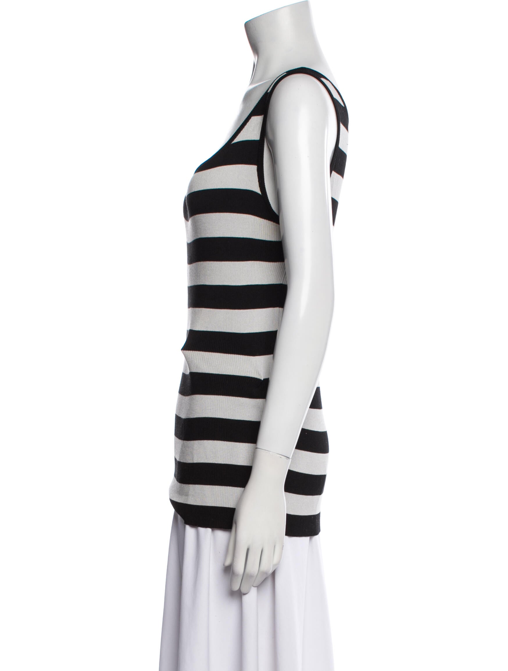 Dolce & Gabbana Silk Striped Top