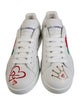 Dolce & Gabbana Leather Floral Print Sneakers