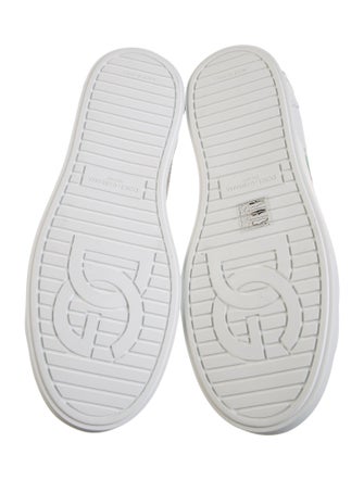 Dolce & Gabbana Leather Floral Print Sneakers