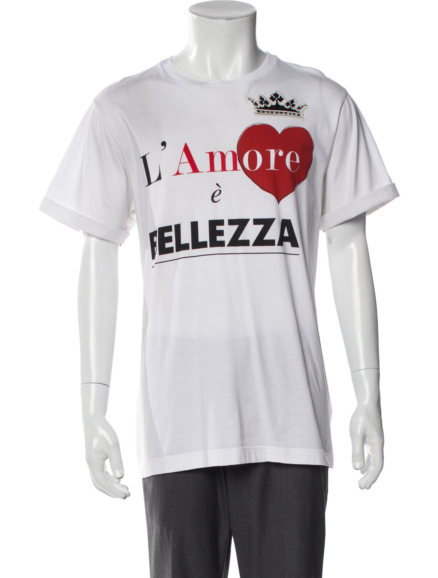 Dolce & Gabbana Graphic Print Crew Neck T-Shirt