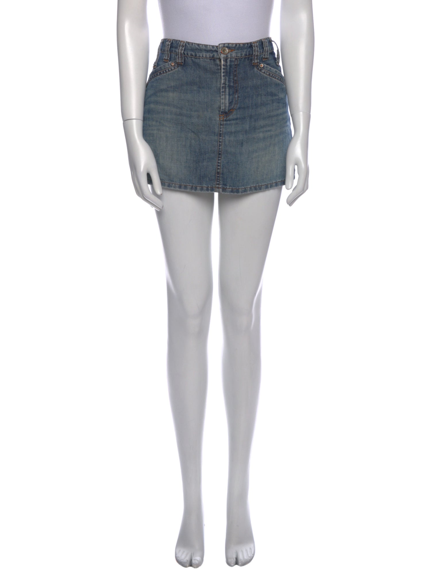 Dolce & Gabbana Distressed Accents Mini Skirt