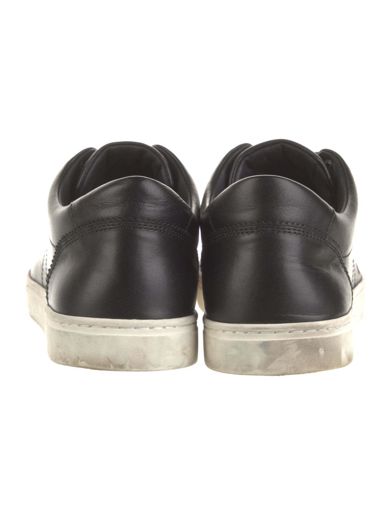 Dolce & Gabbana Faux Pearl Accents Leather Sneakers