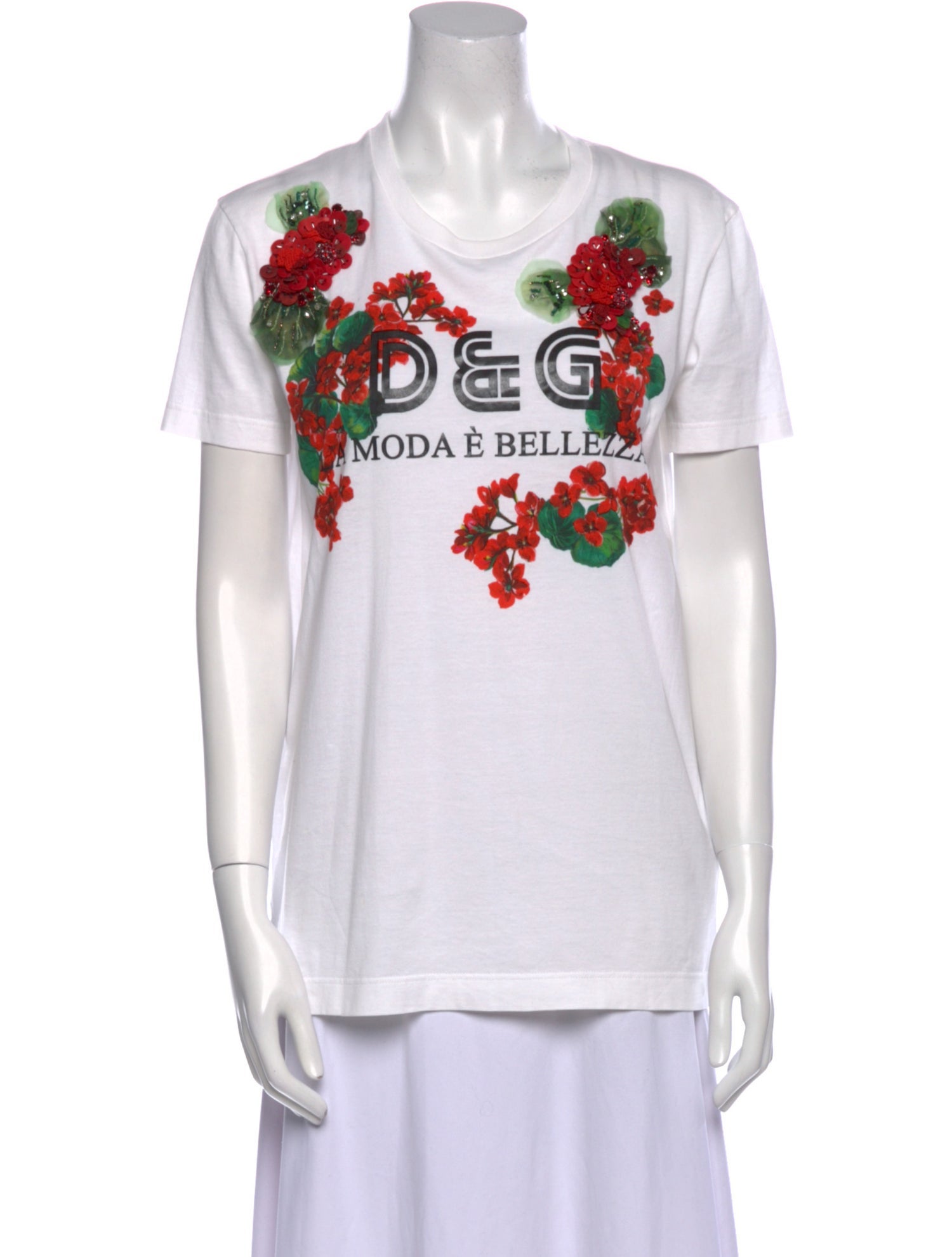 Dolce & Gabbana Graphic Print Crew Neck T-Shirt