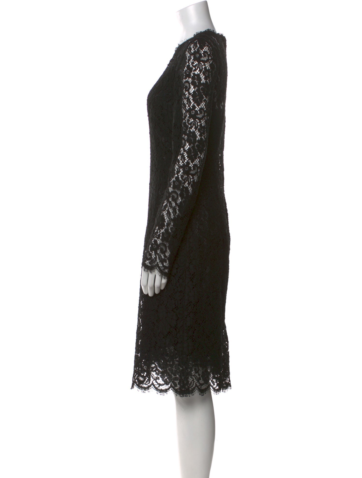 Dolce & Gabbana Lace Pattern Knee-Length Dress