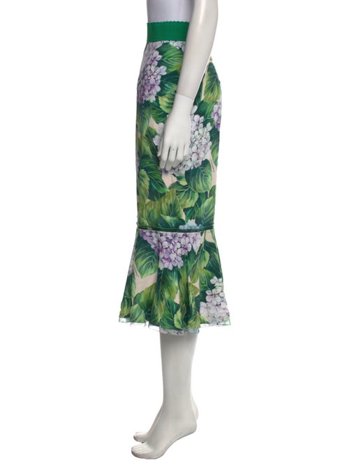 Dolce & Gabbana Floral Print Midi Length Skirt