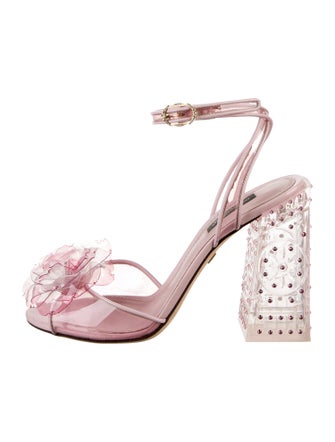 Dolce & Gabbana Leather Patterned Sandals