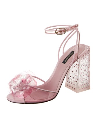 Dolce & Gabbana Leather Patterned Sandals