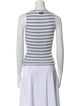 D&G Striped Crew Neck Crop Top