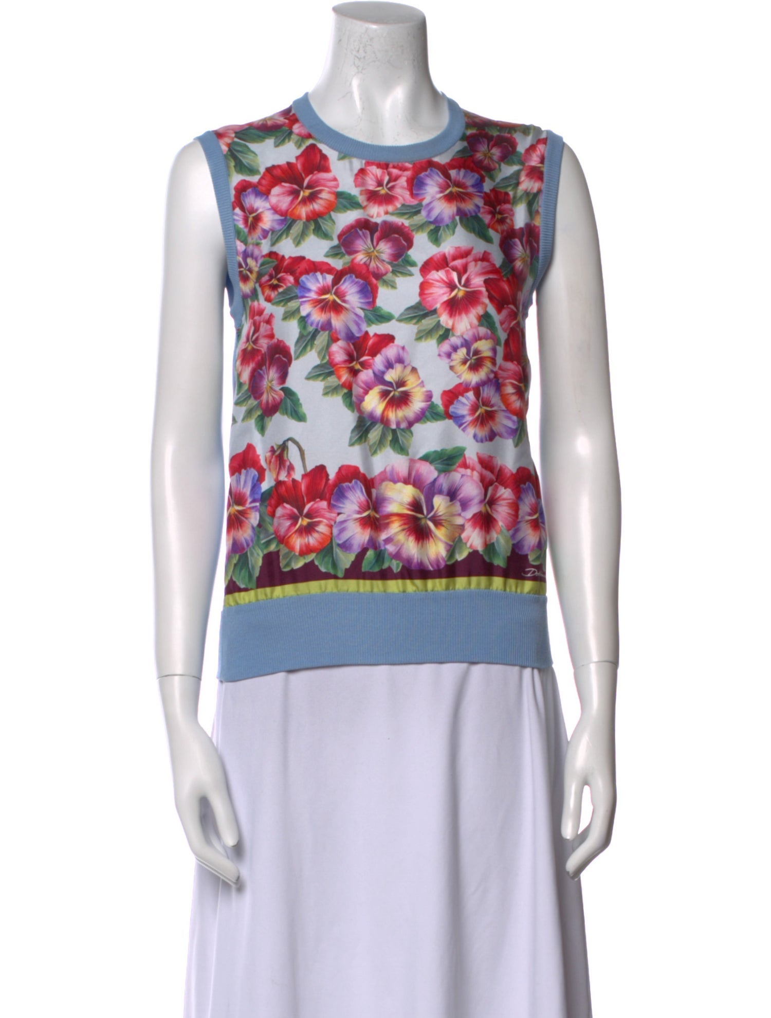 Dolce & Gabbana Silk Printed Top