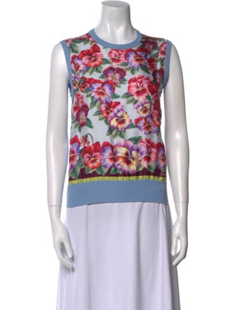 Dolce & Gabbana Silk Printed Top