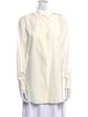 Dolce & Gabbana Silk Long Sleeve Button-Up Top
