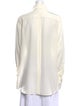 Dolce & Gabbana Silk Long Sleeve Button-Up Top