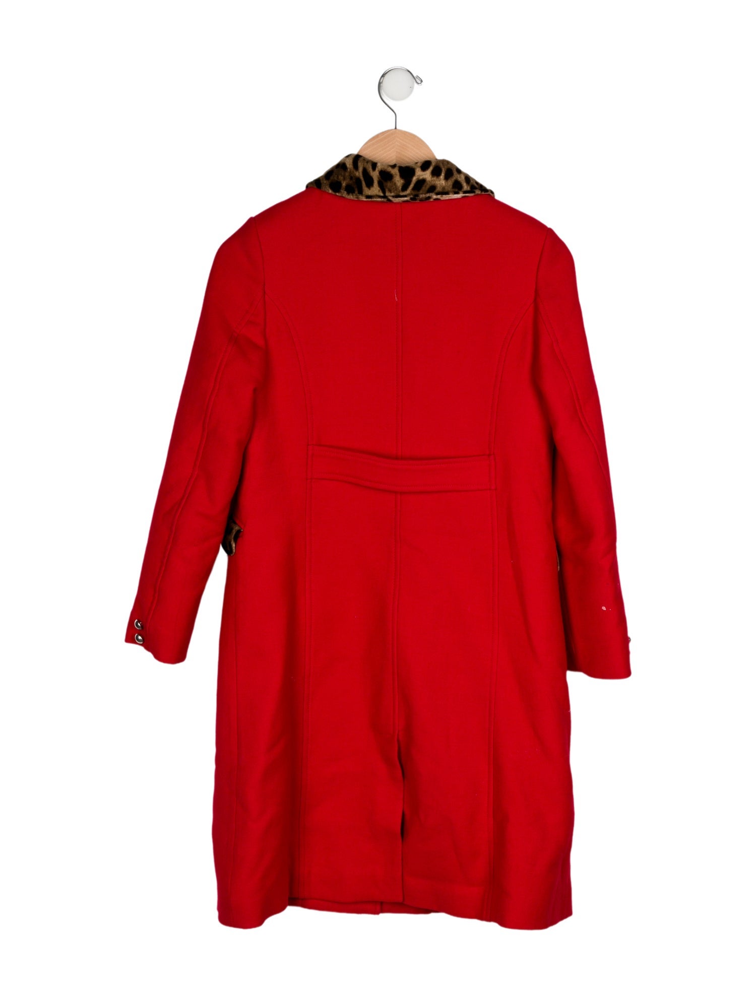 Dolce & Gabbana Leopard Print Long Coat