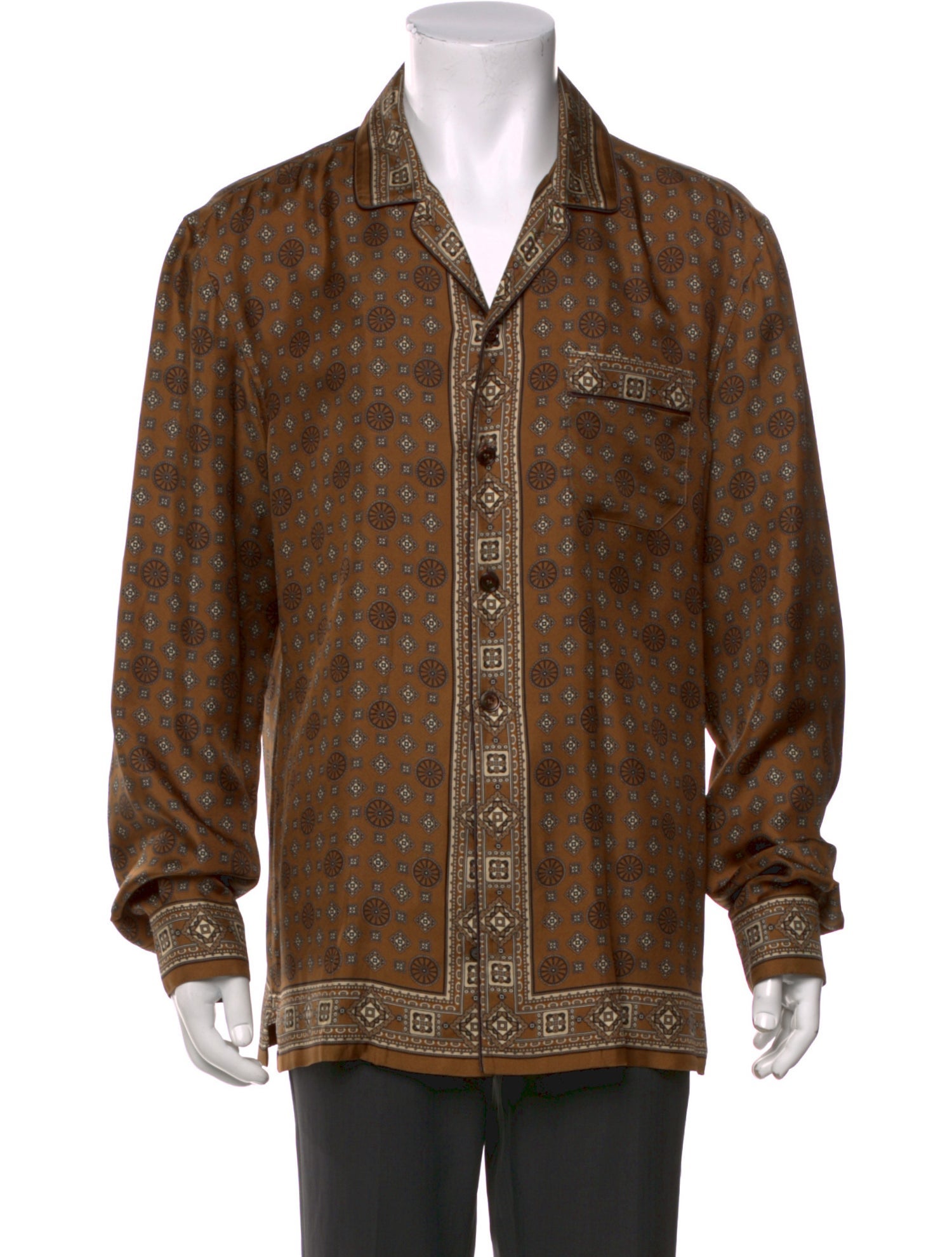 Dolce & Gabbana Silk Printed Shirt