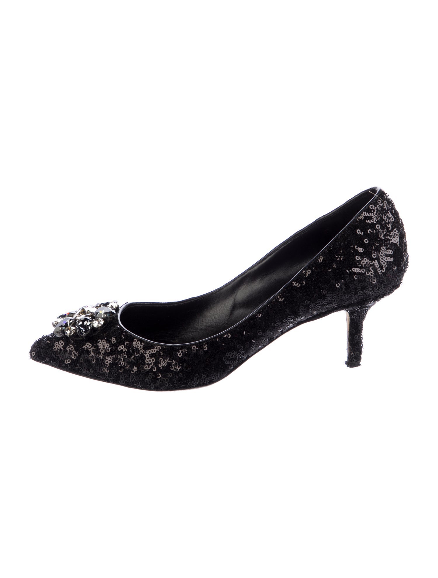 Dolce & Gabbana Sequins Crystal Embellishments Pumps