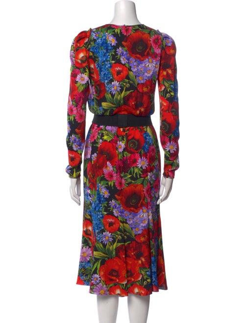 Dolce & Gabbana Silk Midi Length Dress