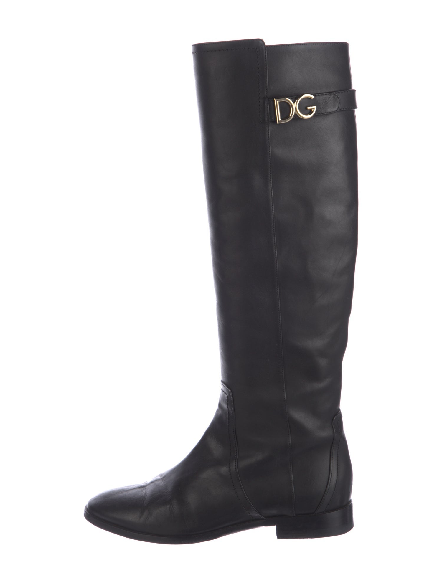 Dolce & Gabbana Leather Riding Boots