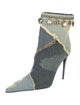 Dolce & Gabbana Denim Patterned Boots