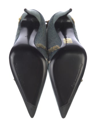 Dolce & Gabbana Denim Patterned Boots