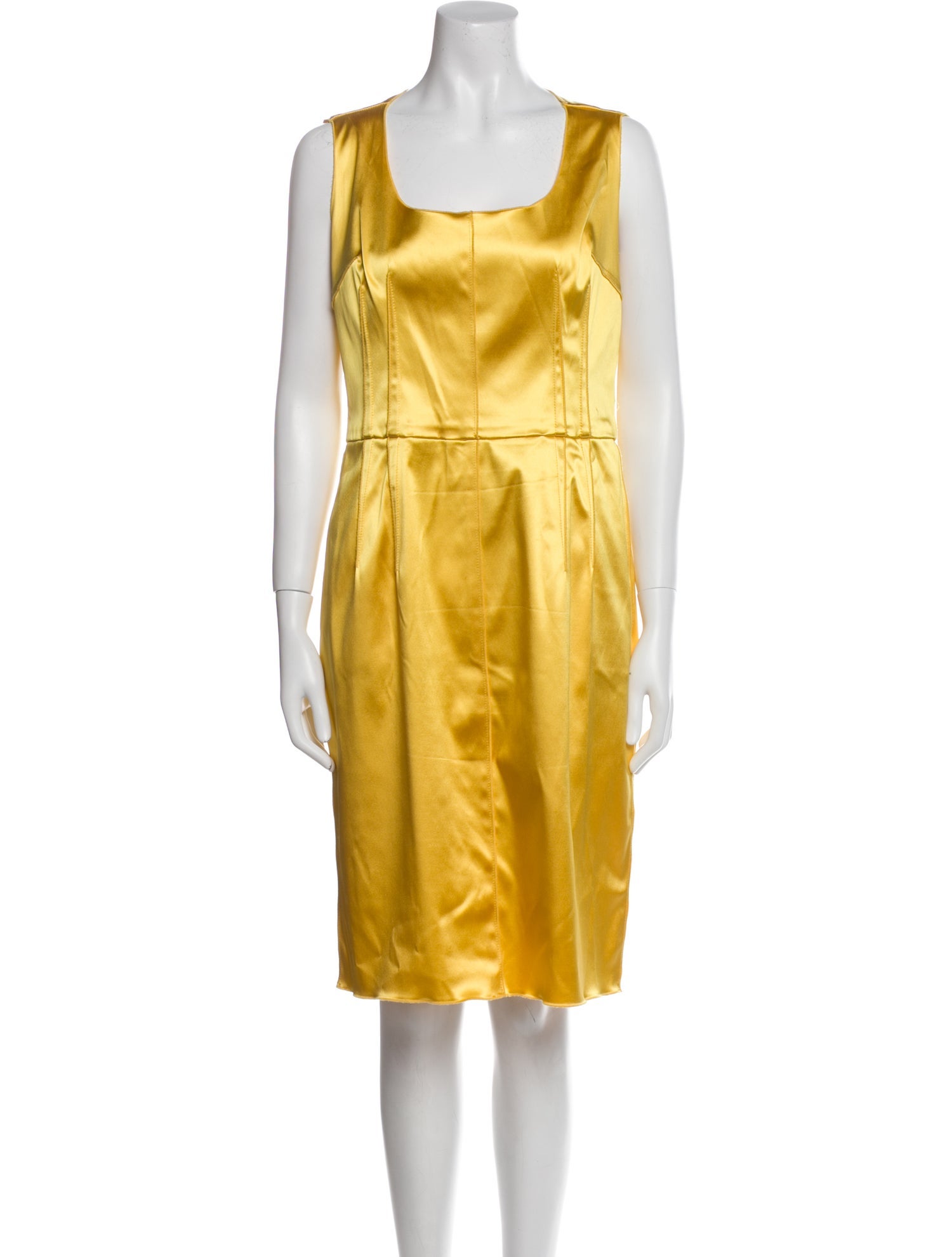 Dolce & Gabbana Satin Knee-Length Dress