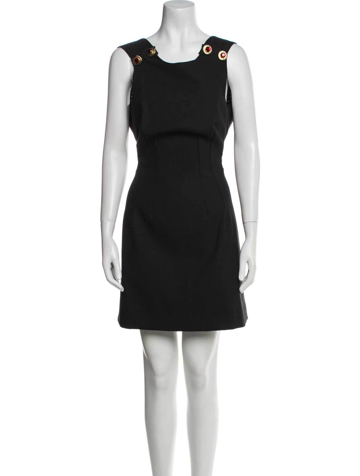 Dolce & Gabbana Scoop Neck Mini Dress