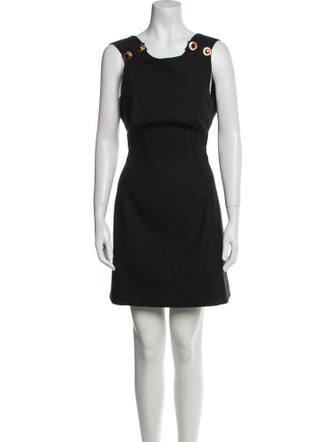 Dolce & Gabbana Scoop Neck Mini Dress