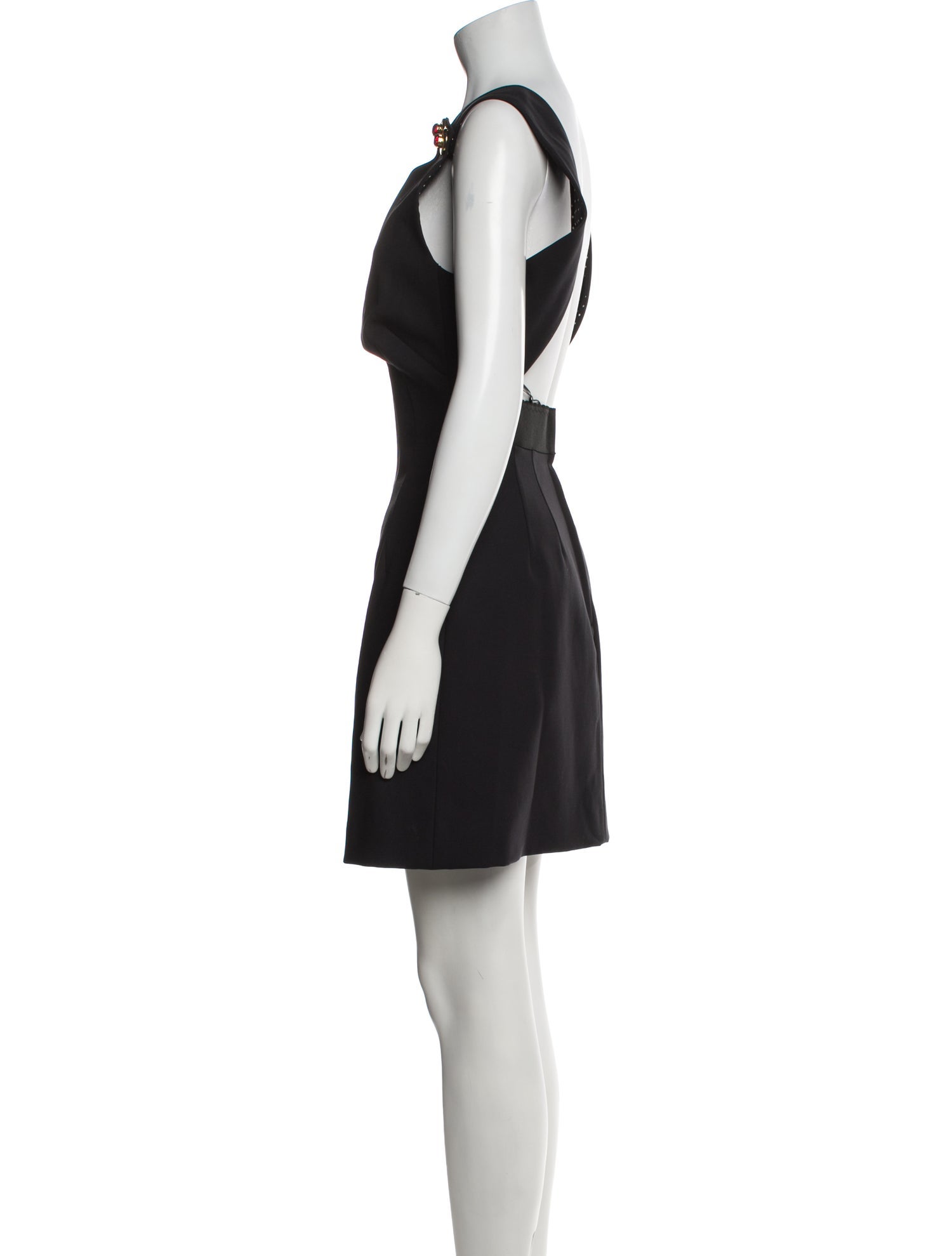 Dolce & Gabbana Scoop Neck Mini Dress