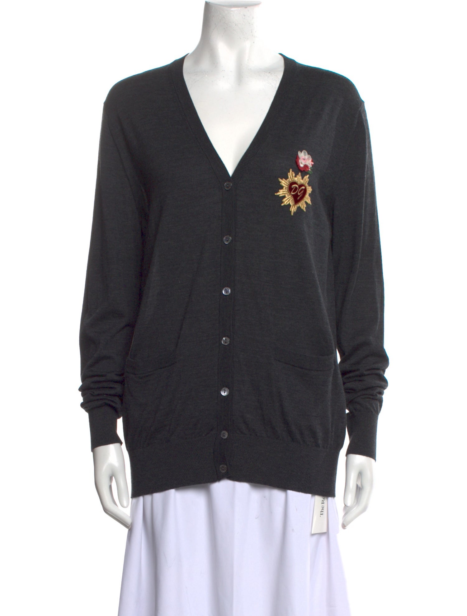 Dolce & Gabbana Virgin Wool Graphic Print Sweater