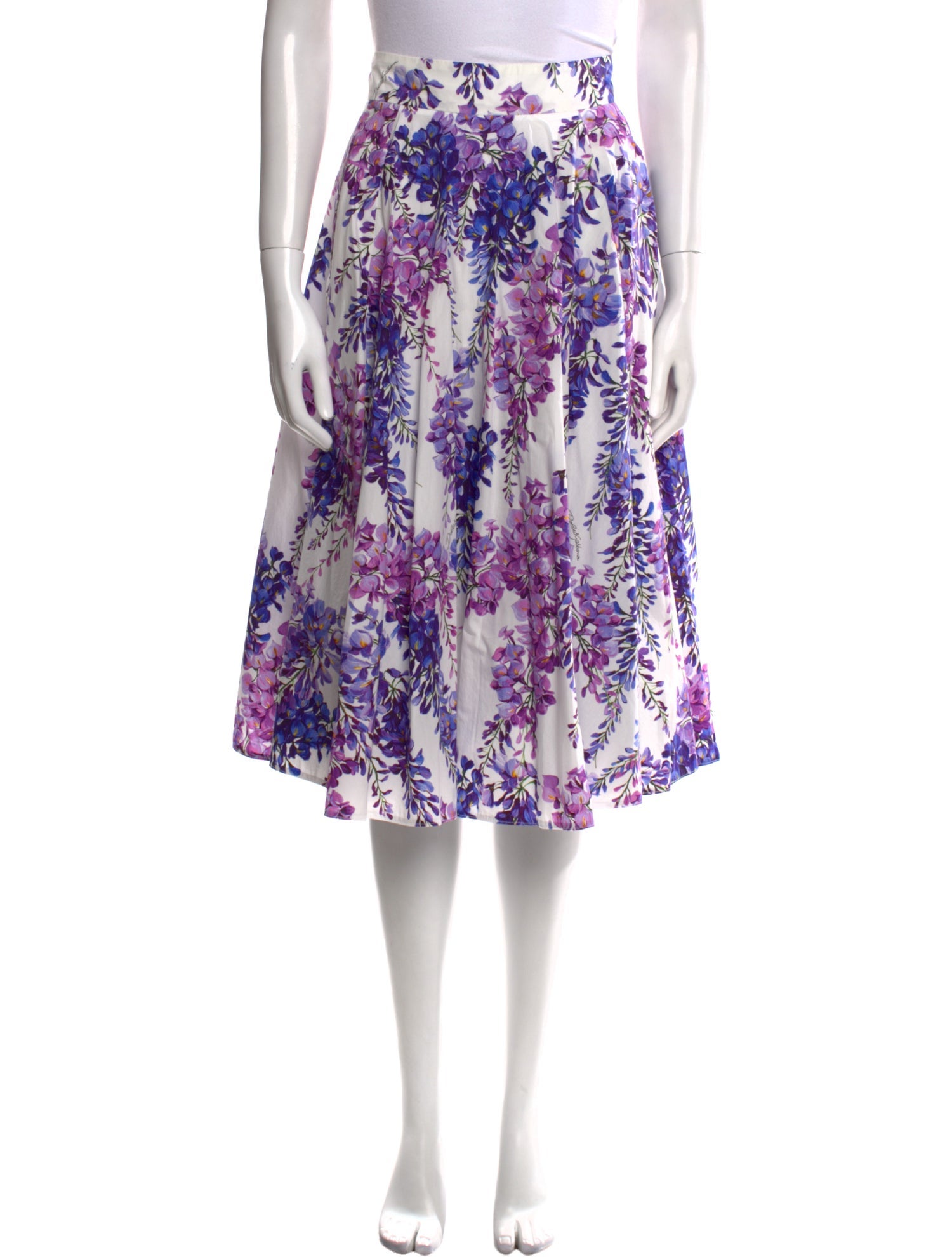 Dolce & Gabbana Floral Print Knee-Length Skirt