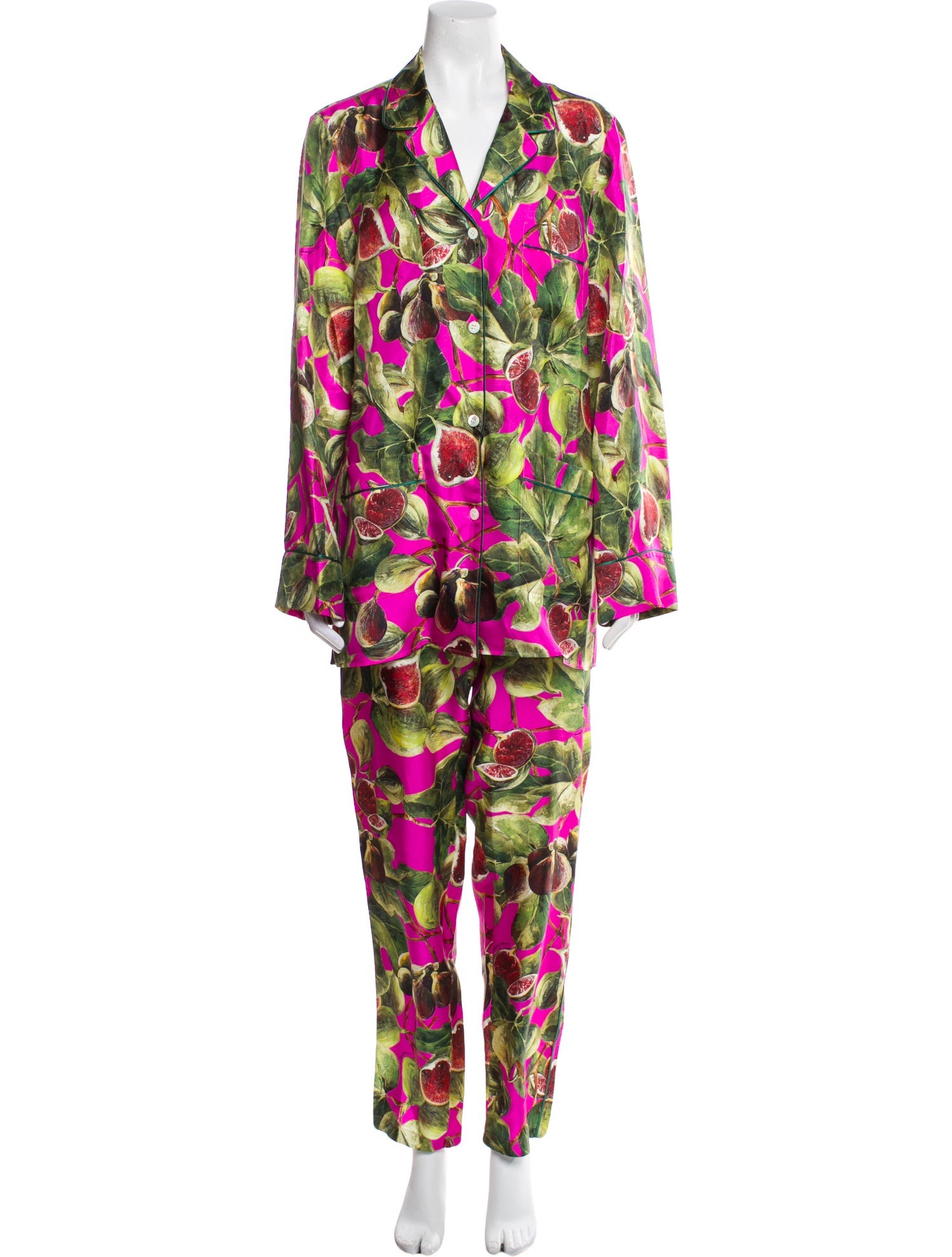 Dolce & Gabbana Silk Printed Pajamas w/ Tags