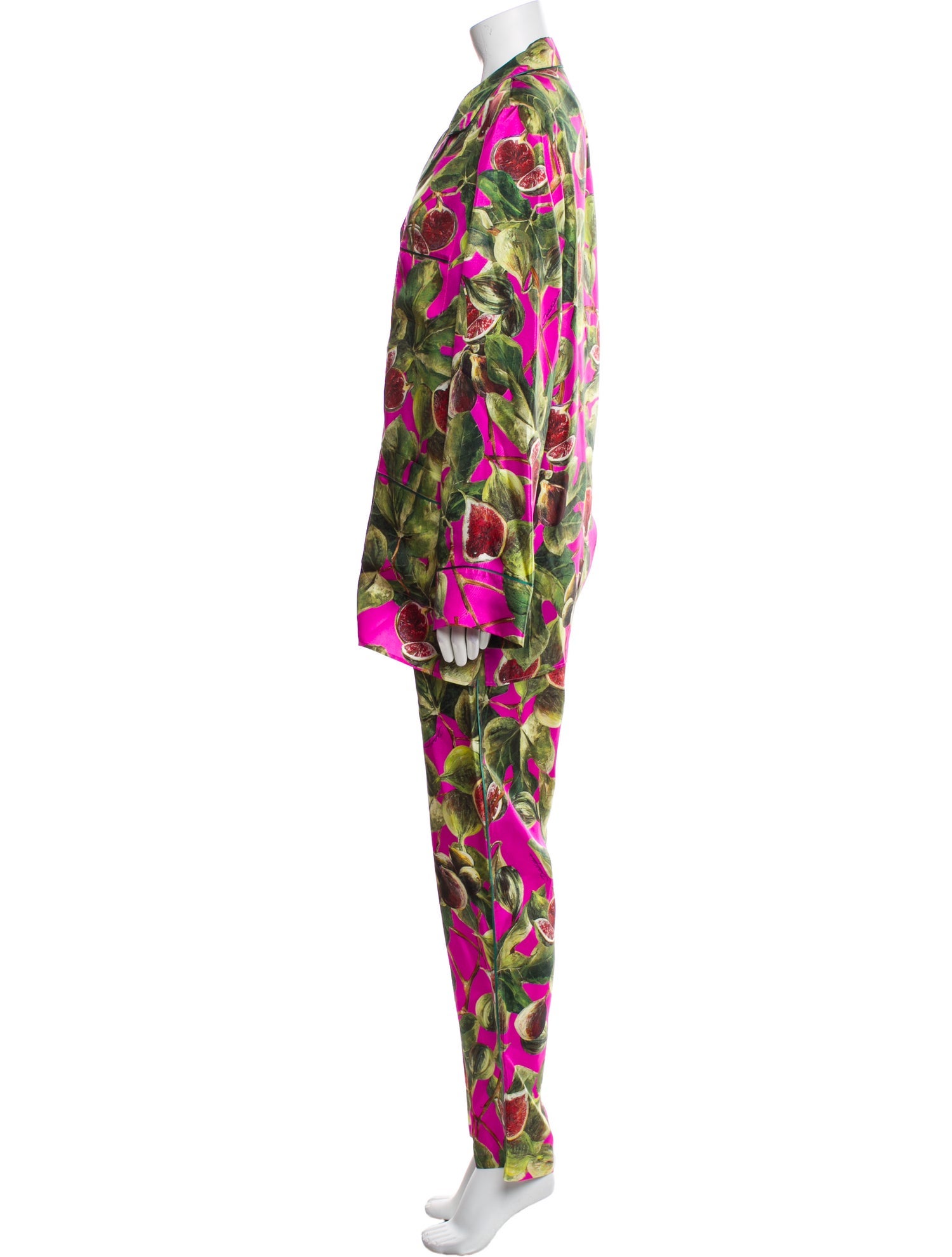 Dolce & Gabbana Silk Printed Pajamas w/ Tags