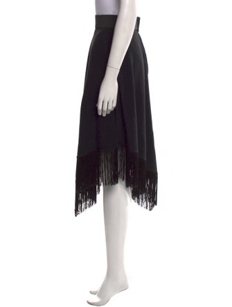 Dolce & Gabbana Fringe Trim Accent Knee-Length Skirt