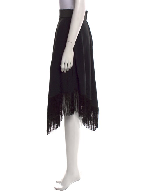 Dolce & Gabbana Fringe Trim Accent Knee-Length Skirt