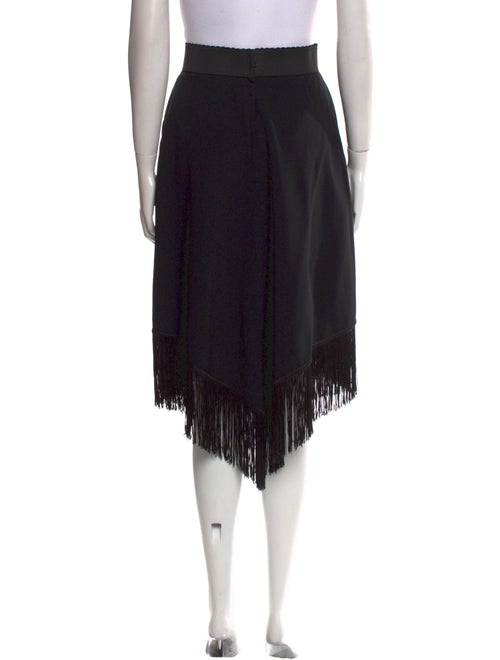 Dolce & Gabbana Fringe Trim Accent Knee-Length Skirt