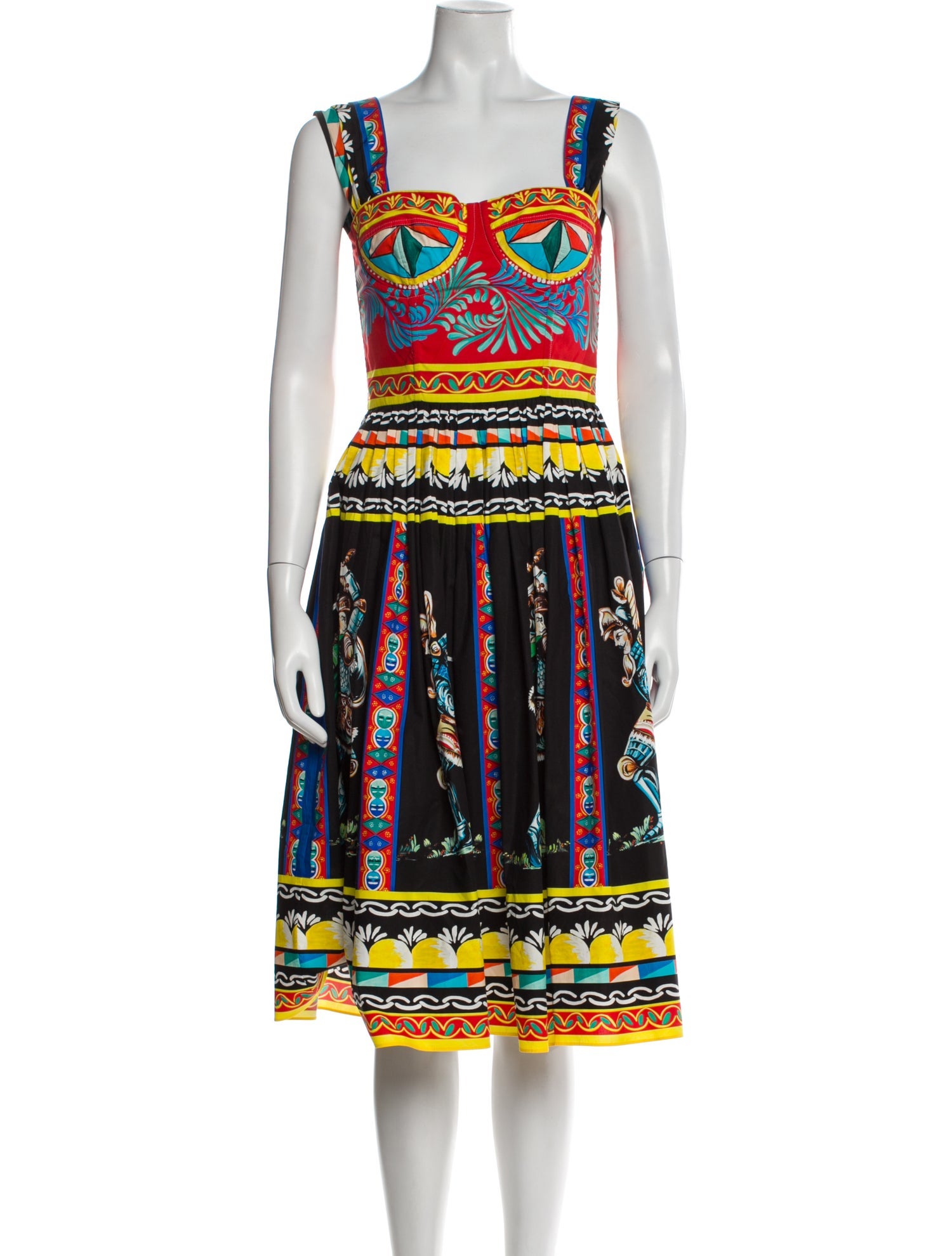 Dolce & Gabbana Printed Midi Length Dress