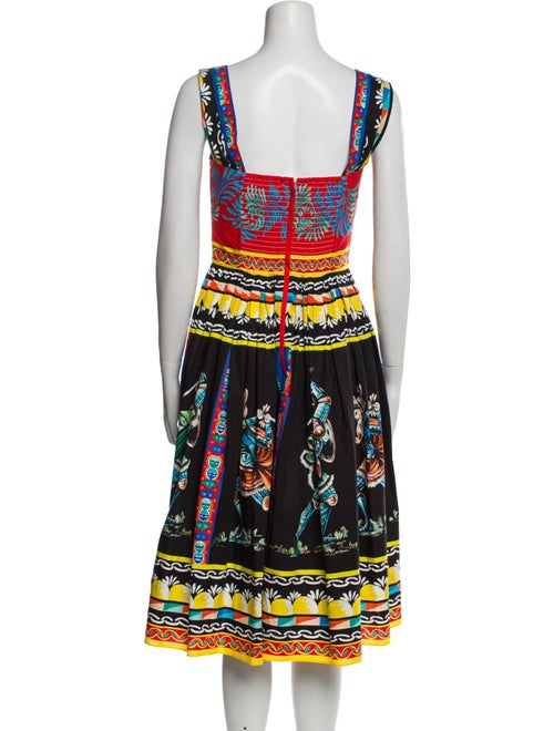 Dolce & Gabbana Printed Midi Length Dress
