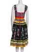 Dolce & Gabbana Printed Midi Length Dress