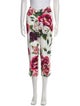 Dolce & Gabbana Floral Print Straight Leg Pants