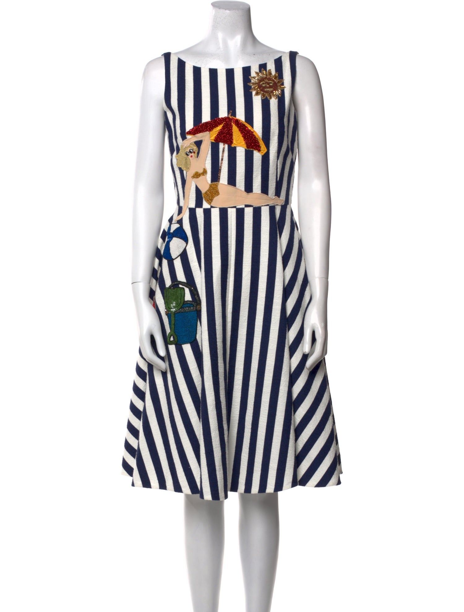 Dolce & Gabbana Printed Knee-Length Dress