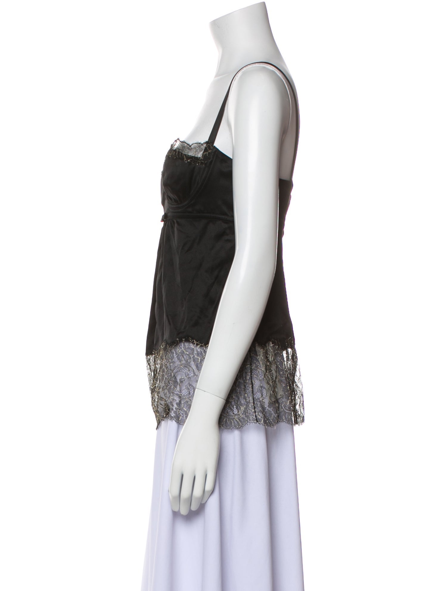 Dolce & Gabbana Silk Square Neckline Top