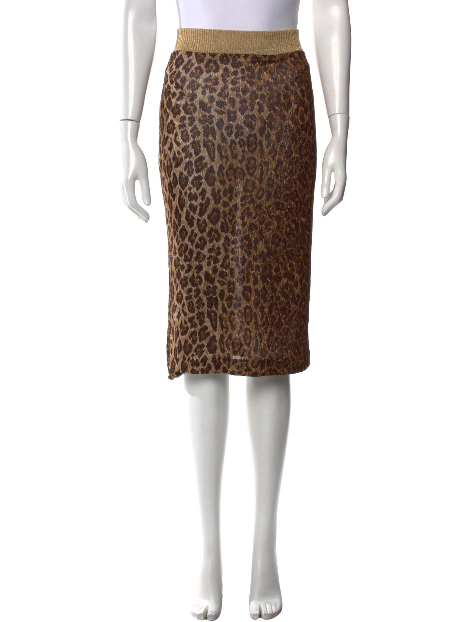 D&G Animal Print Knee-Length Skirt