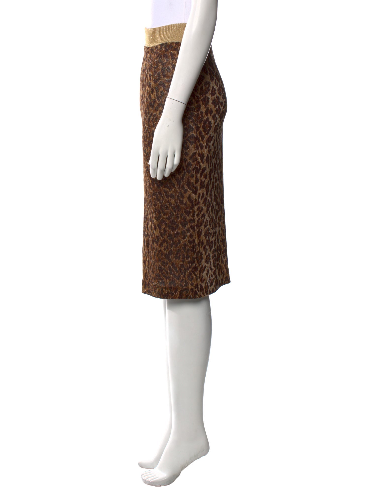 D&G Animal Print Knee-Length Skirt