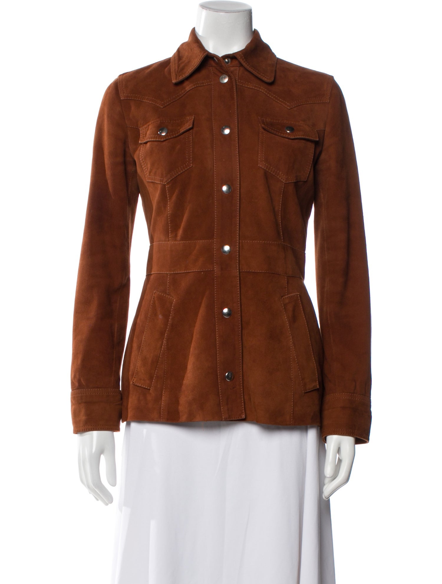 Dolce & Gabbana Leather Utility Jacket