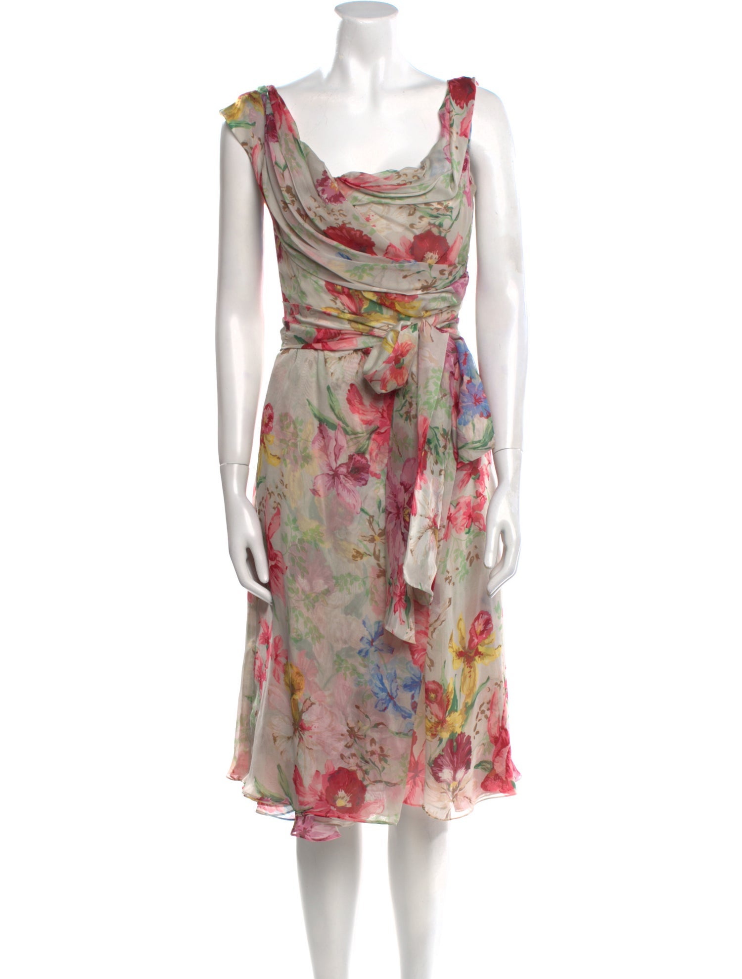 Dolce & Gabbana Silk Midi Length Dress