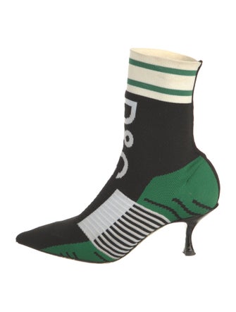 Dolce & Gabbana Patterned Sock Boots