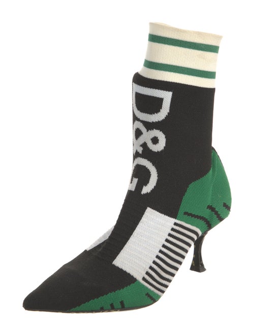 Dolce & Gabbana Patterned Sock Boots